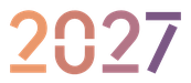 Logo showing '2027' with each number coloured differently