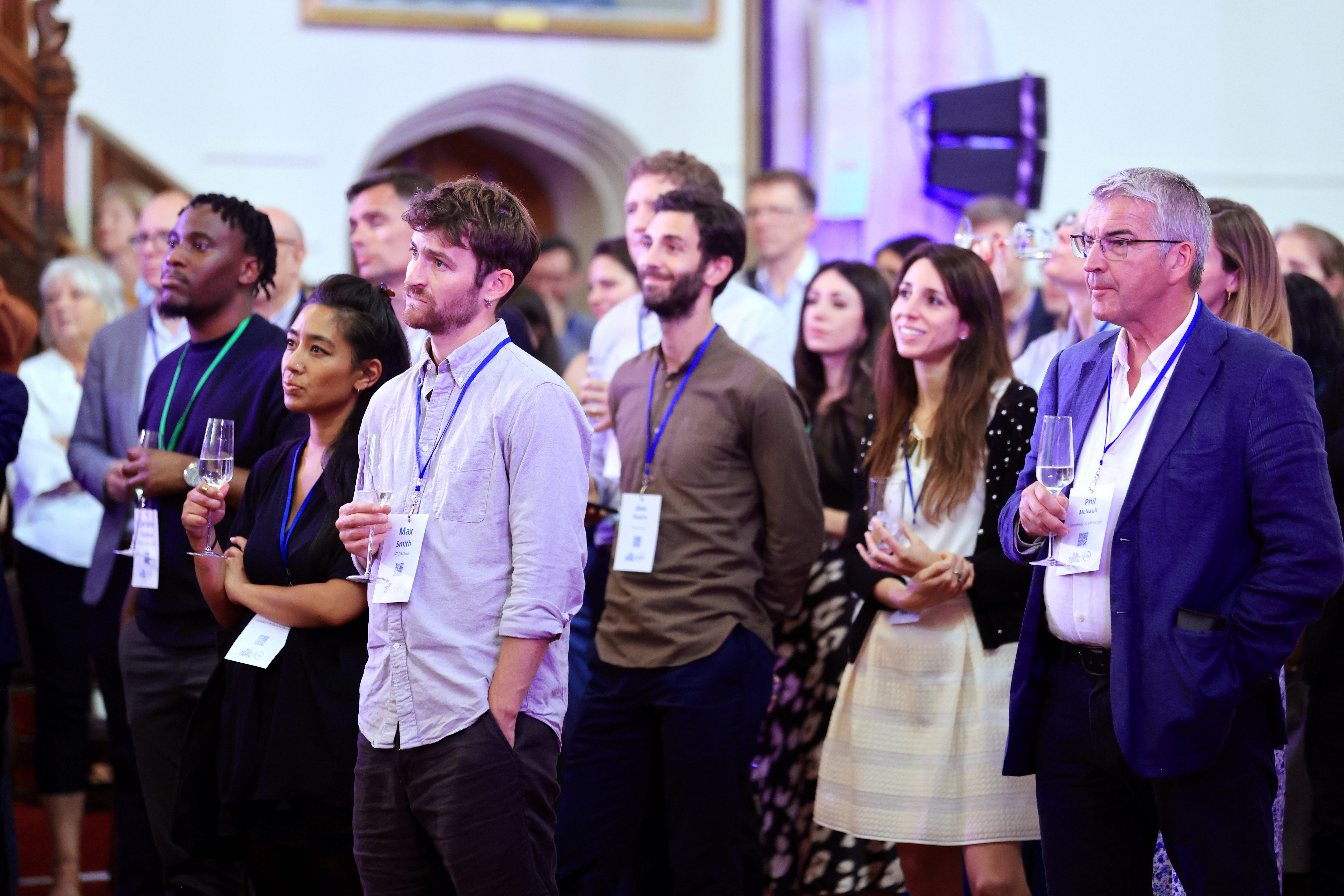 BSC staff members and attendees in Guildhall for the ten year event