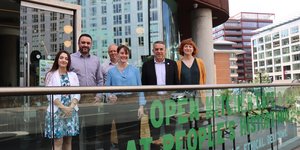 Open kitchen employees and team