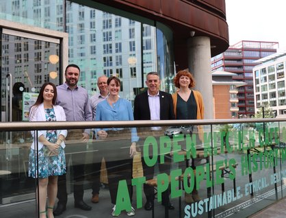 Open kitchen employees and team