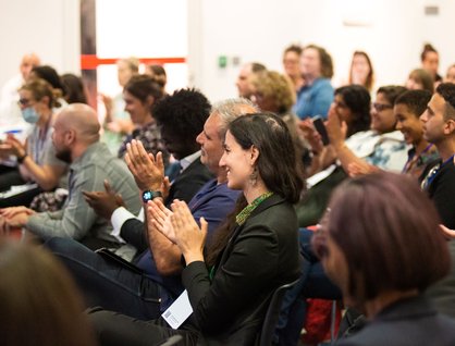 Audience clapping at Addressing Imbalance event