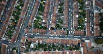 Top down view of houses
