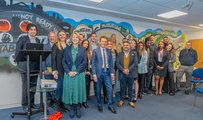 MP Andy Street visits New Leaf pictured with the team