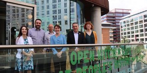Open kitchen employees and team