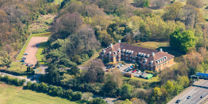 Overhead look down on a UK house