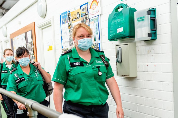 Respondents from St John's Ambulance service at work