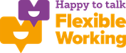 Happy to talk Flexible Working logo