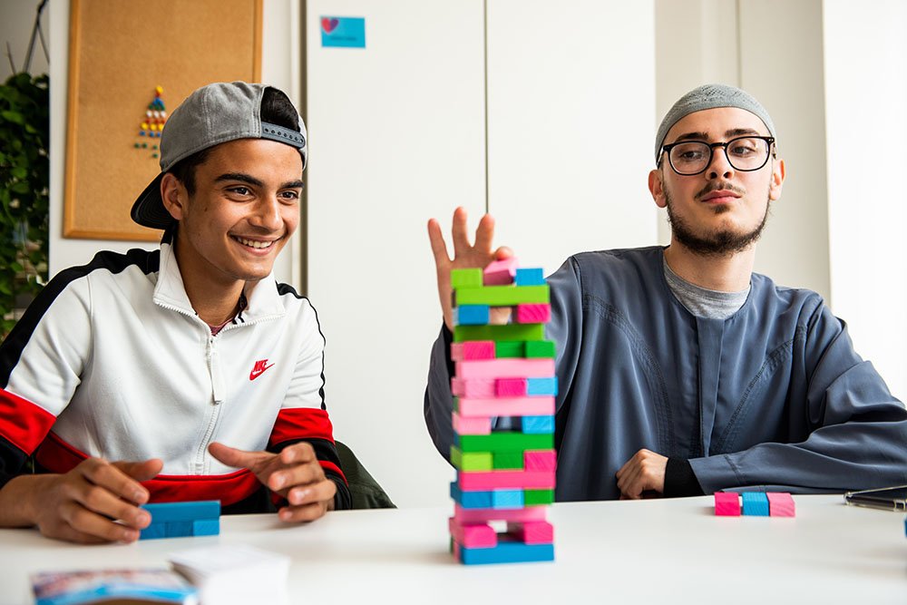 West London Zone benefactors playing jenga
