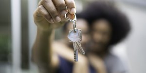 Hand holidng house key