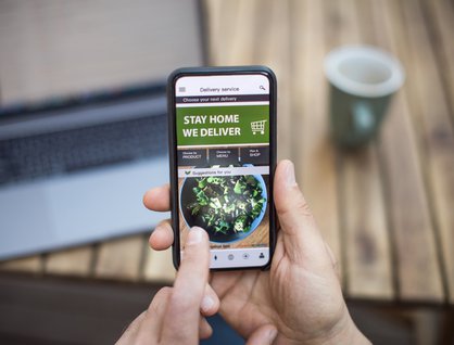 Grocery app on phone