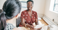 women having a conversation